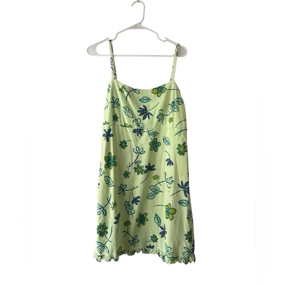 fresh produce Dresses & Skirts - Vintage Fresh Produce floral Green Spaghetti Strap Dress size medium